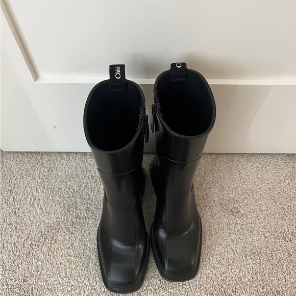 CHLOE black rain boots size 37 EUR - Picture 3 of 3